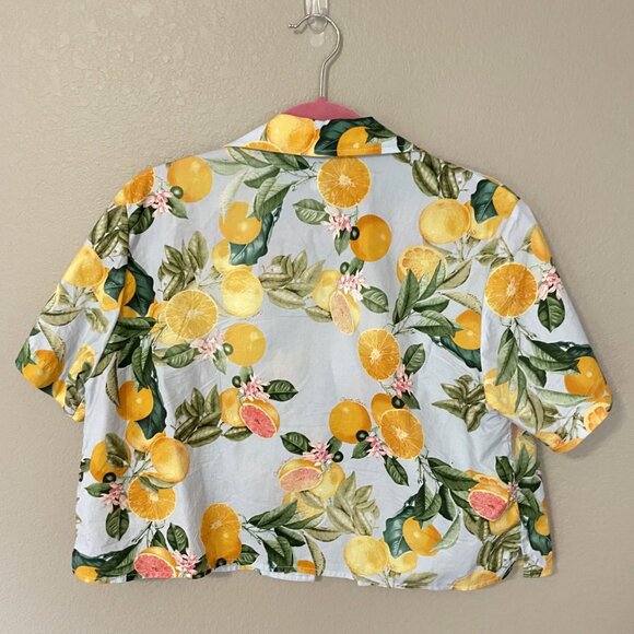 Cara Cara Cotton Citrus Print Matching Set - Skirt (6) and Top (M) - Picture 7 of 7